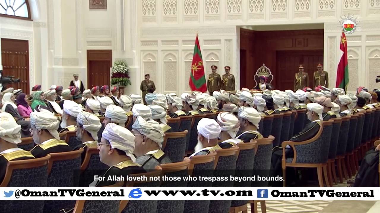 His Majesty Sultan Qaboos opened today the 6th Term of the Council of Oman