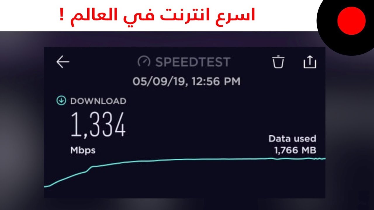 تجربة اسرع انترنت في العالم