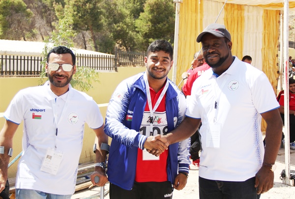 محمد القاسمي يفوز بذهبية رمي الصولجان بدورة العاب غرب آسيا بالأردن