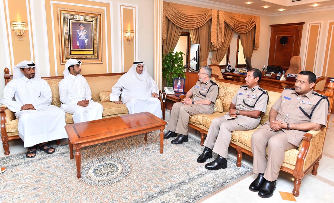 مساعد المفتش العام للشرطة والجمارك للشؤون الإدارية والمالية يستقبل مدير الأدلة والمعلومات الجنائية بوزارة الداخلية بدولة قطر الشقيقة