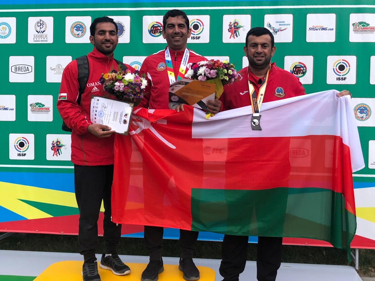 الفريق الوطني لرماية الأطباق (الشوزن) يحقق عدداً من النتائج والميداليات الملونة في البطولة الآسيوية