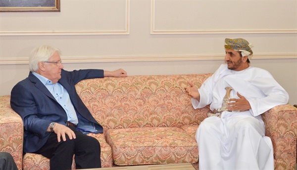 وكيل وزارة الخارجية للشؤون الدبلوماسية يستقبل المبعوث الخاص للأمين العام للأمم المتحدة إلى اليمن