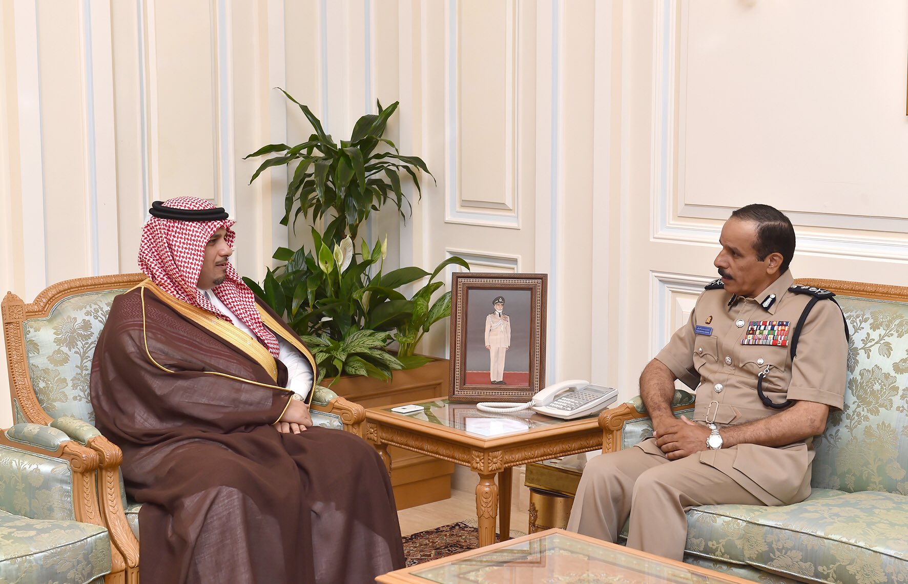 المفتش العام للجمارك يستقبل رئيس جامعة نايف العربية للعلوم الأمنية بالمملكة العربية السعودية