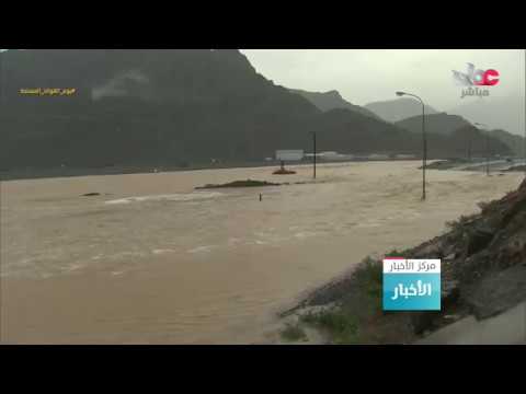 هطول أمطار متفاوتة الغزارة على ولايات محافظة مسندم