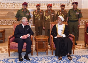 جلالة السلطان يستقبل الأمير تشارلز