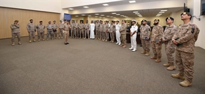 وفد عسكري من المملكة العربية السعودية يزور مركز الأمن البحري