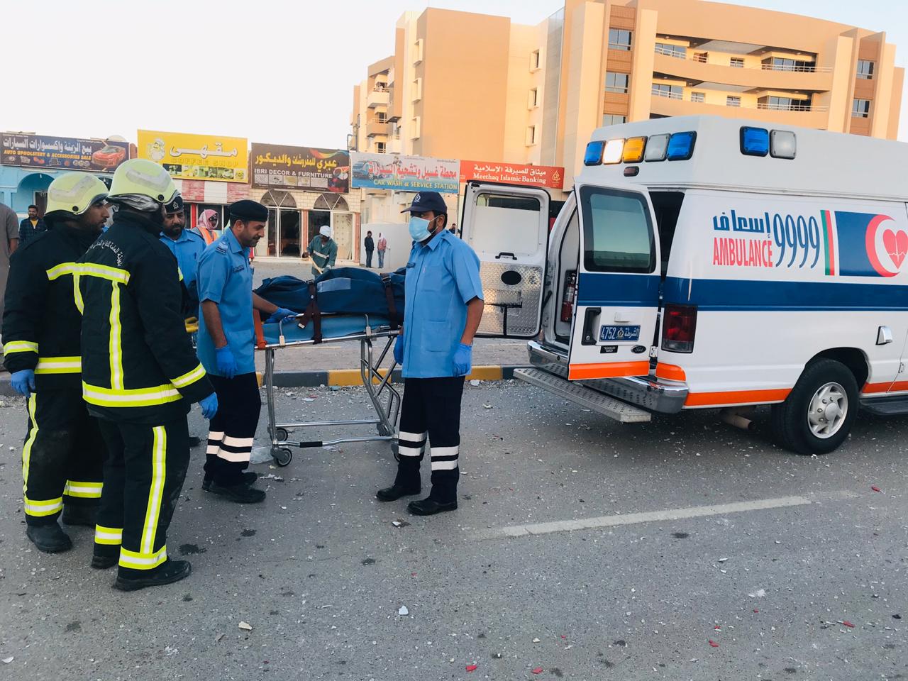 انفجار غاز الطبخ في احد المطاعم ينتج عنه وفاة شخص وأصابة آخر في #ولاية_عبري