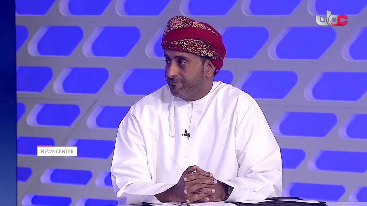 in a studio Doctor Mohammed bin Mane’ Rajab speaking on the agreement signed with Space company