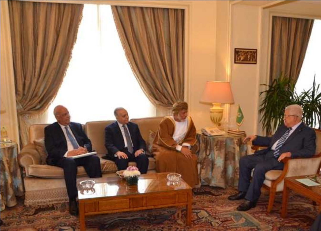 أبوالغيط وأبومازن يعقدان اجتماعًا مع وزيري خارجية السلطنة والعراق بشأن الخطة الأمريكية