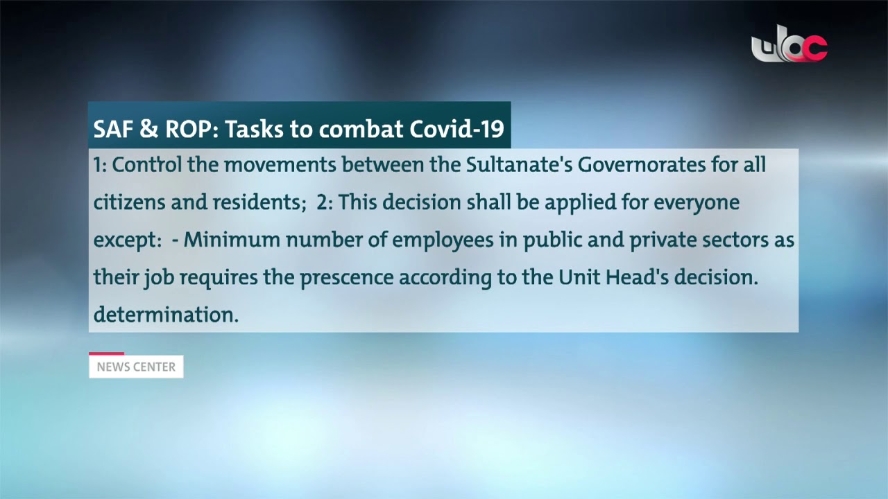 SAF & ROP: Tasks to combat Covid-19