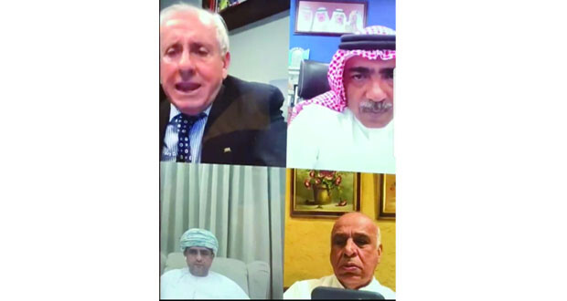 الرواس يشارك في اجتماع اتحادات غرب آسيا للطائرة عن بعد مع رئيس الاتحاد الدولي