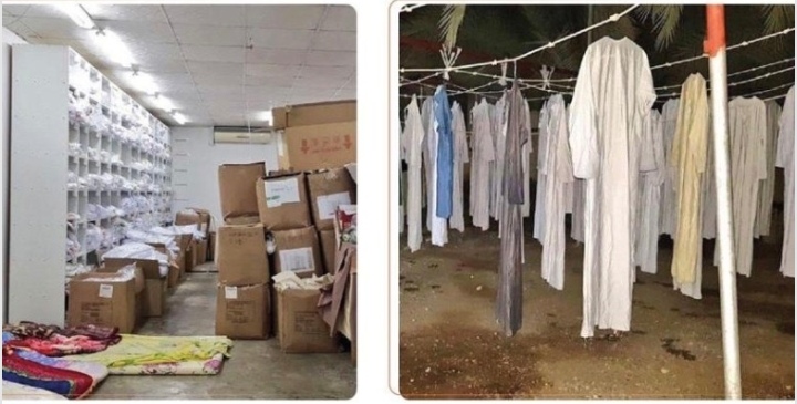 بلدية بركاء تداهم مشغل خياطة بإحدى المزارع