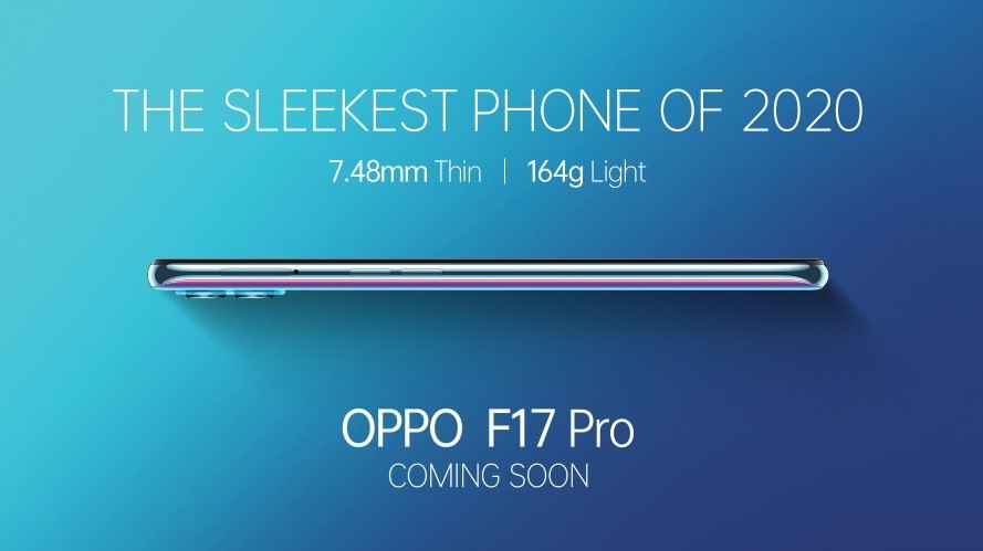 Oppo F17 Pro قادم بإعتباره ” الهاتف الأكثر أناقة في العام 2020 ” ضمن نطاق 335$