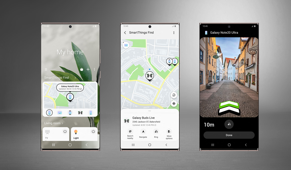خدمة Samsung SmartThings Find تساعدك على إيجاد Galaxy الخاص بك وملحقاتك
