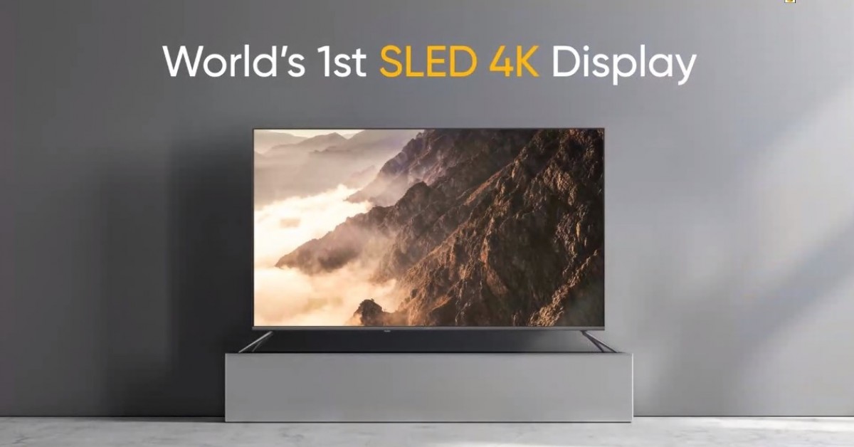 Realme تكشف النقاب رسميًا عن التلفاز الذكي Realme Smart TV SLED 4K 55