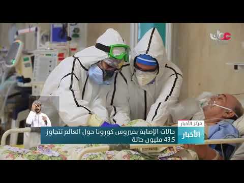 حالات الإصابة بفيروس كورونا حول العالم تتجاوز 43.5 مليون حالة