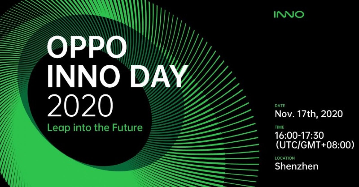 Oppo Inno Day 2020 سيُعقد يوم 17 نوفمبر، وسنرى أحدث الإبتكارات من Oppo في الحدث