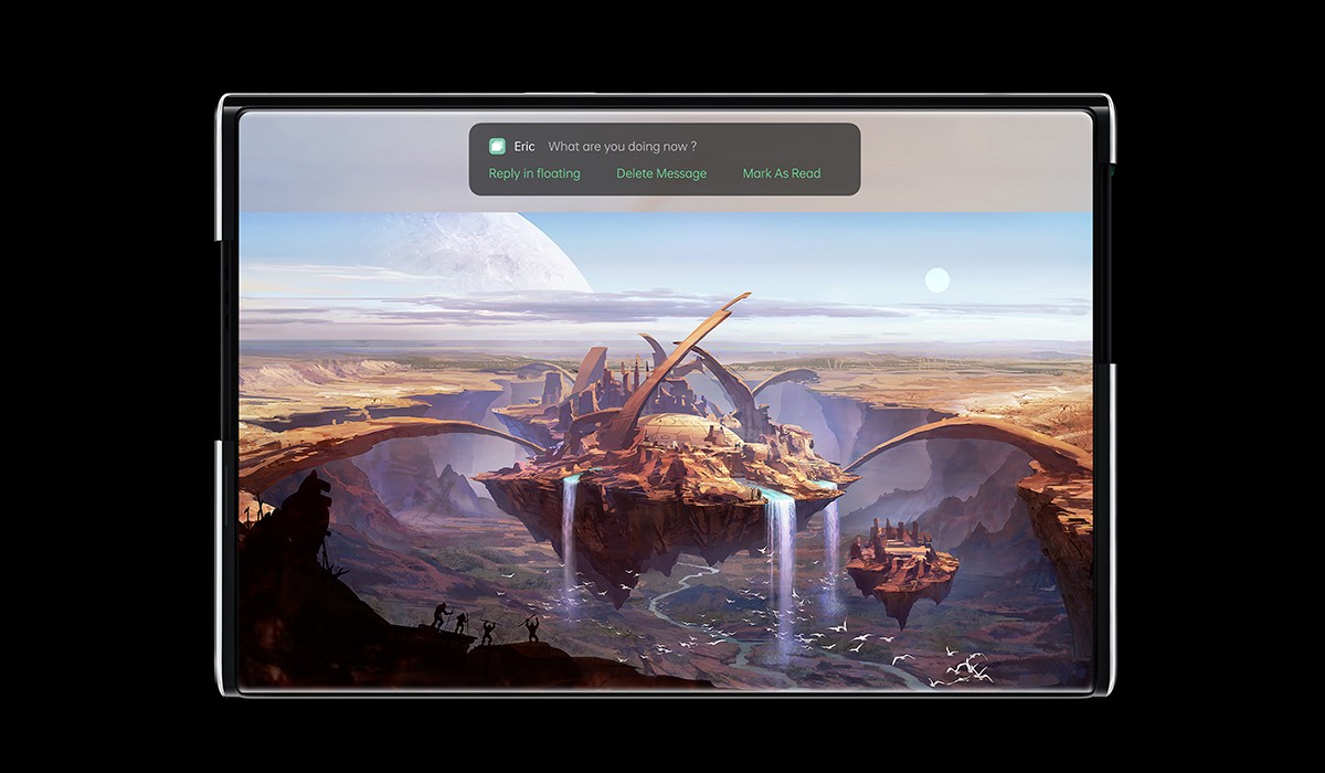 Oppo تزيح الستار رسميًا عن هاتف نموذجي يضم شاشة قابلة للف تحت إسم Oppo X 2021