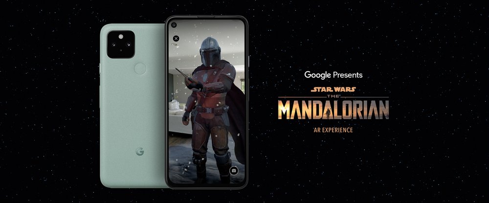 جوجل تقدم تجربة Mandalorian AR “حرب النجوم” فقط على هواتف 5G محددة