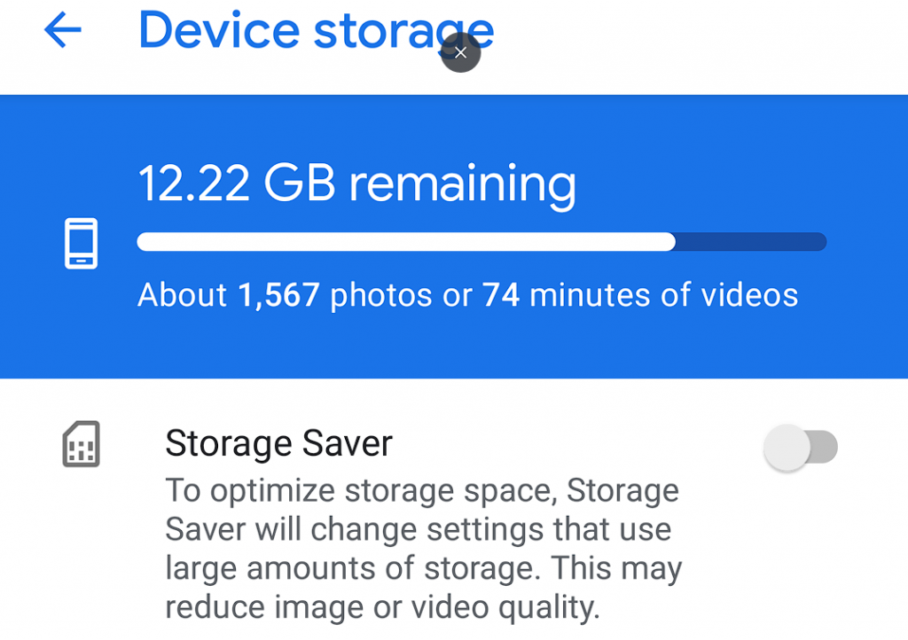 تطبيق كاميرا جوجل يأتي بخيار “حفظ المساحة” لتوفير بعض المساحة الإضافية