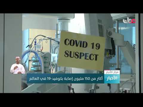 أكثر من 150 مليون إصابة بكوفيد19 في العالم