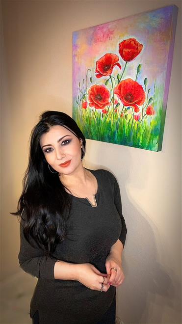 الفنانة نوار شاكر حمد: الرسم يعكس طاقة إنسانية لا تنضب ( النشرة الثقافية )
