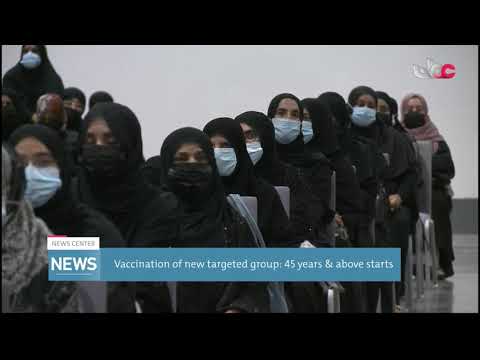 Vaccination of new targeted group 45 years & above starts
