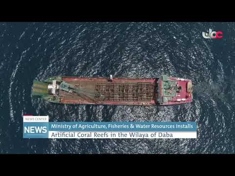 Ministry of Agriculture, Fisheries & Water Resources installs Artificial Coral Reefs in  Daba