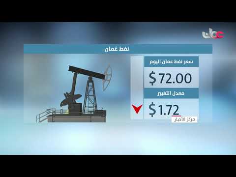 سعر نفط عُمان ينخفض 72ر1 دولار أمريكي