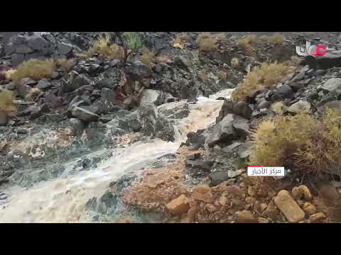 مشاهد من جريان أودية ظاهر الفوارس بولاية عبري