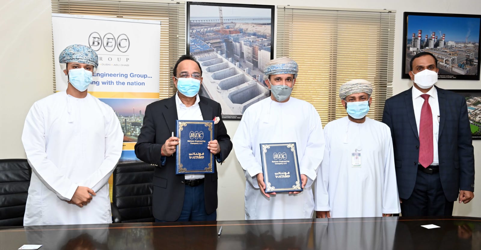 “فولتامب” توقع اتفاقية توريد محول الطاقة جهد 400 كيلو فولت مع شركة بهوان الهندسية