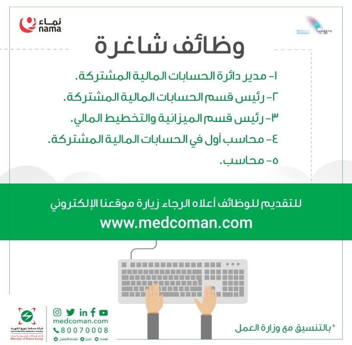 وظائف شاغرة في شركة مسقط لتوزيع الكهرباء 2 IMG ٢٠٢١٠٨٣١ ١١١٠٥٤