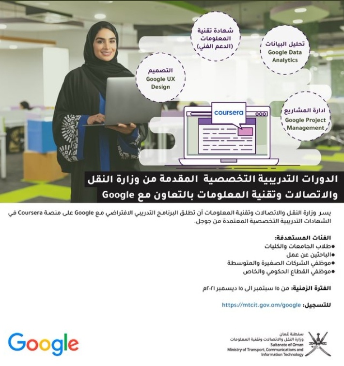 وزارة النقل والاتصالات وتقنية المعلومات تعلن برنامج تدريبي 2 IMG ٢٠٢١٠٩٢٩ ٢٢٥٤٢٢