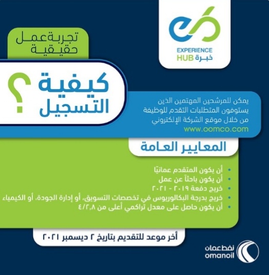 شركة نفط عُمان للتسويق تعلن فرص تدريب 2 IMG ٢٠٢١١١٢٤ ٠٠٠٢٢٣