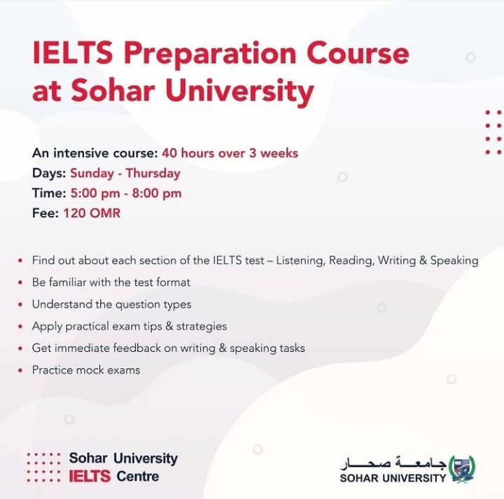 جامعة صحار تعلن دورة تحضيرية لامتحان IELTS 2 IMG ٢٠٢١١٢٢٢ ٢١٢٨٣٧