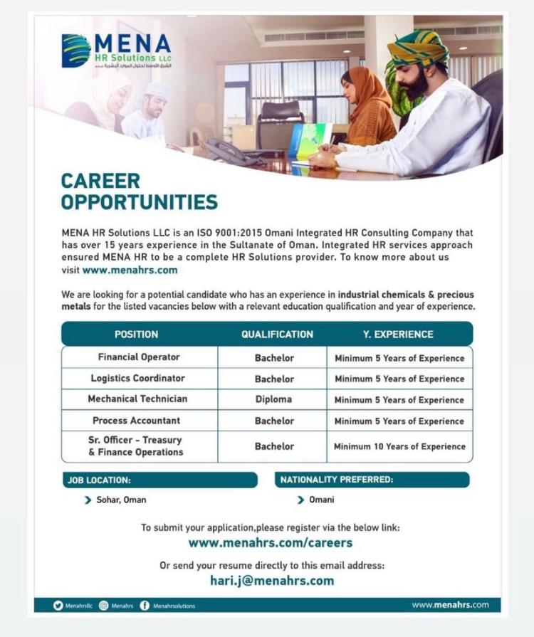 شركة الشرق الأوسط لحلول الموارد البشرية تعلن وظائف شاغرة 2 IMG 20220103 WA0014