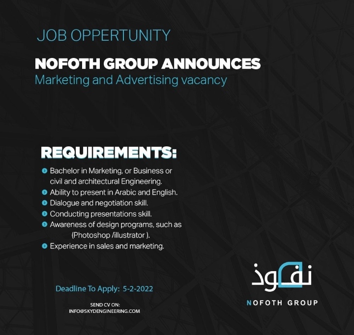 شركة سكاي دي الهندسية تعلن وظيفة شاغرة 2 IMG ٢٠٢٢٠١٢٩ ٢١٤٥١٢