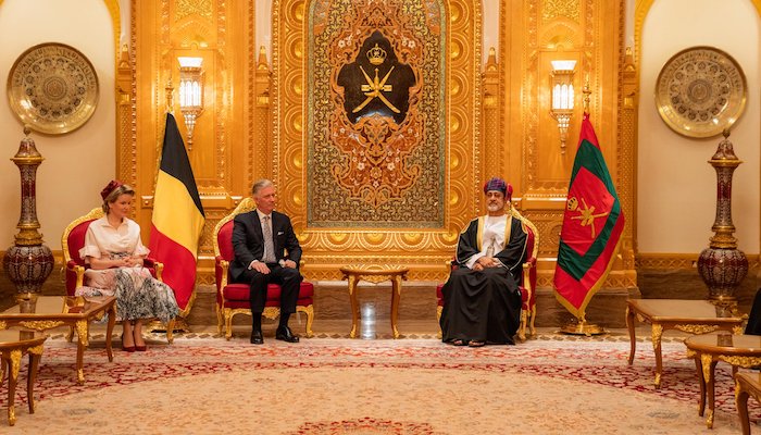 His Majesty bestows Belgian King with Oman Civil Order