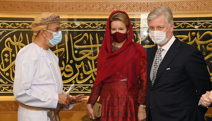 Belgian King and Queen visit Sultan Qaboos Grand Mosque