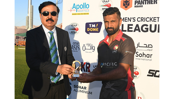 Action packed third ODI between Oman and UAE ends in a tie