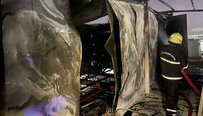 Caravan fire doused in Oman