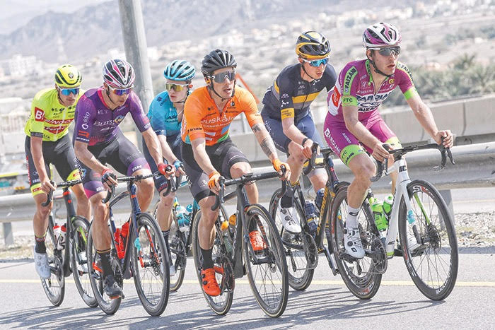 Team Novo Nordisk joins for the first appearance with professional cyclists at the Tour of Oman