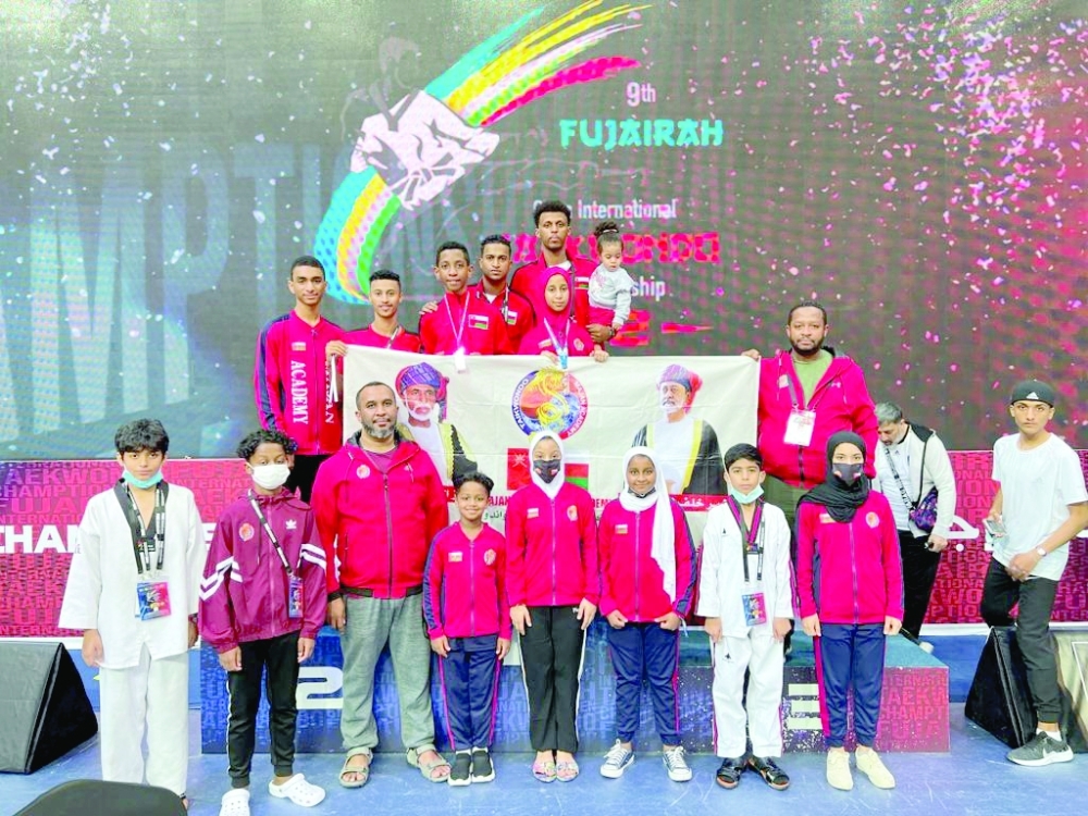 أكاديمية مجان للتايكواندو تحصد 8 ميداليات بالبطولة العربية