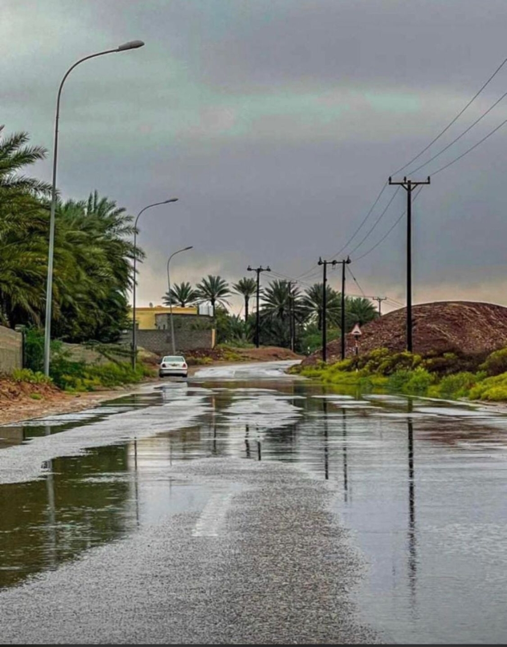 أمطار متفاوتة الغزارة على قرى وأودية جعلان بني بوعلي