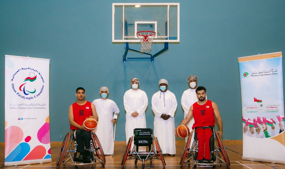 الاحتفال بتدشين الكراسي المتحركة للاعبي كرة السلة لذوي الإعاقة