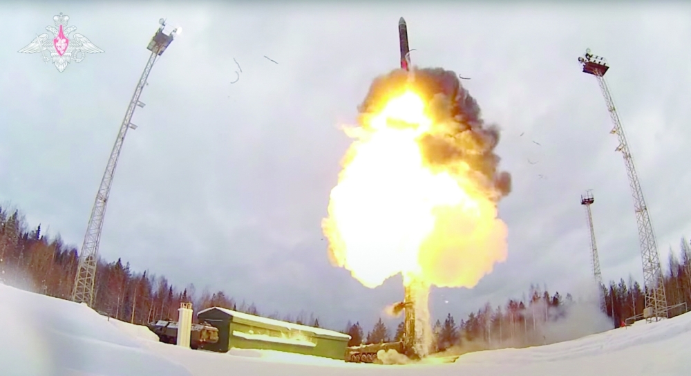 Putin launches nuclear drills as US says Russian forces 'uncoil' for Ukraine attack