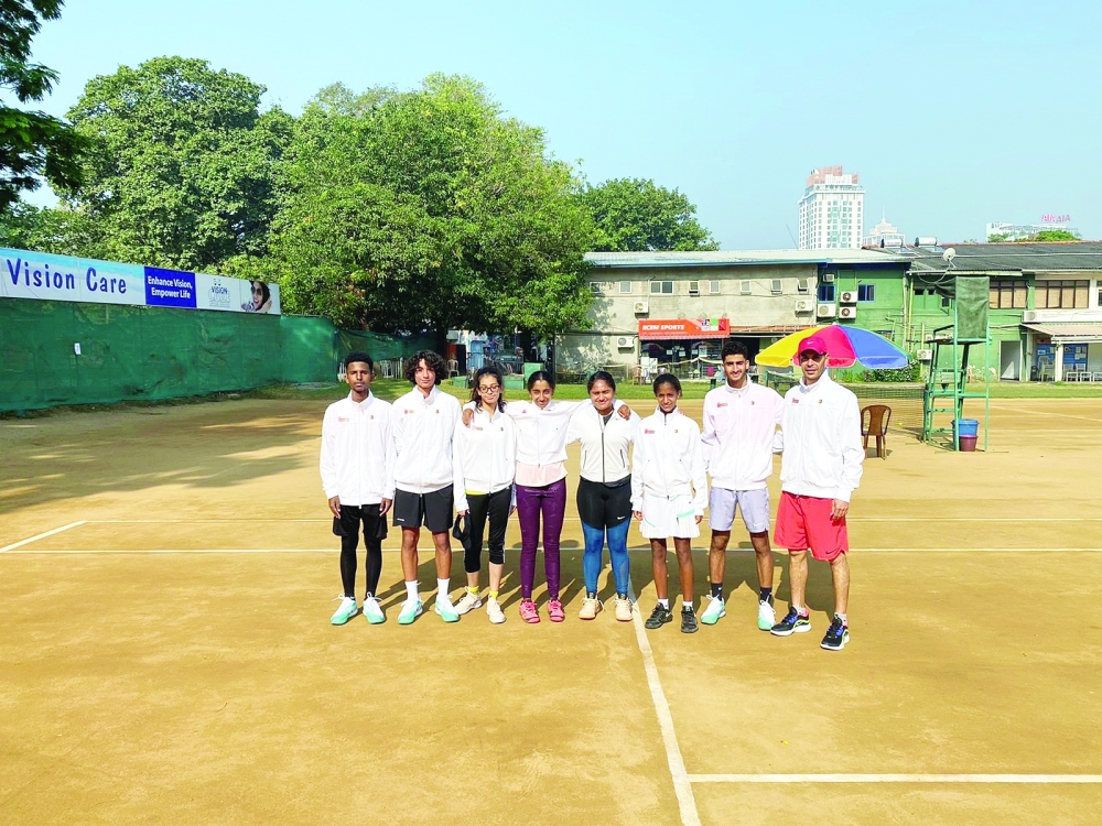 منتخب الناشئين يشارك في بطولتي التنس بسريلانكا