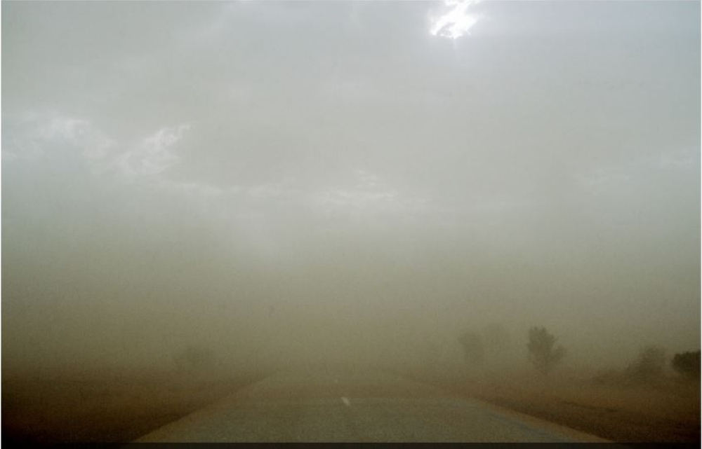 Met warns of low visibility due to dust