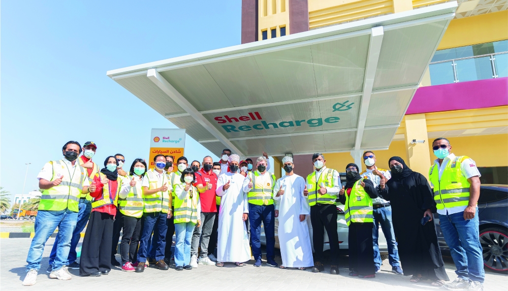 Shell Oman launches first mobility hub with EV charging
