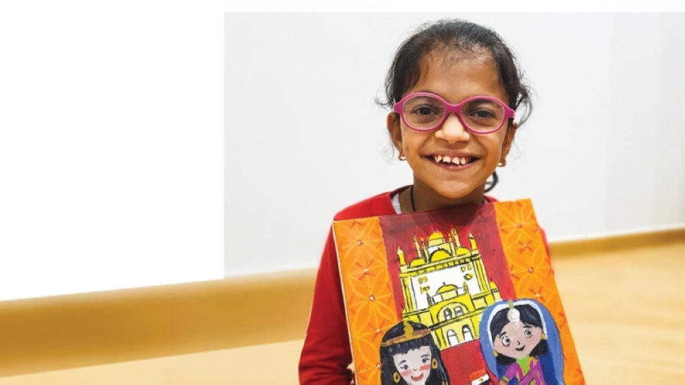 This kid didn't let her medical condition become a hindrance to becoming a great artist